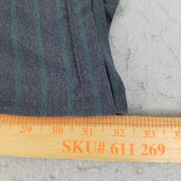 Greg Norman Pullover Shirt Mens Large Gray Stripe PlayDry Golf Performance Shark - Picture 10 of 13